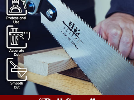 SUIZAN Folding Ryoba Double Edge Saw 240mm