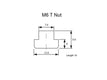 M6 T-Nut 8mm Slot and 12mm Bottom