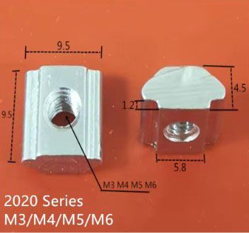 T-Nut for Aluminium Extrusions