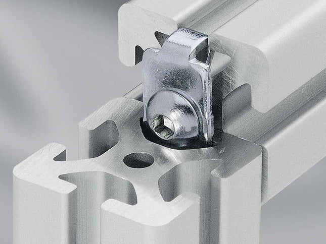 T-Slot Fasteners with Bolt for Fixed 90° Connections
