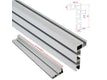 34.5 x 15 x 75mm x 600mm Mitre T-Fence Track