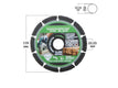 115mm x 1.2mm x 22.2mm