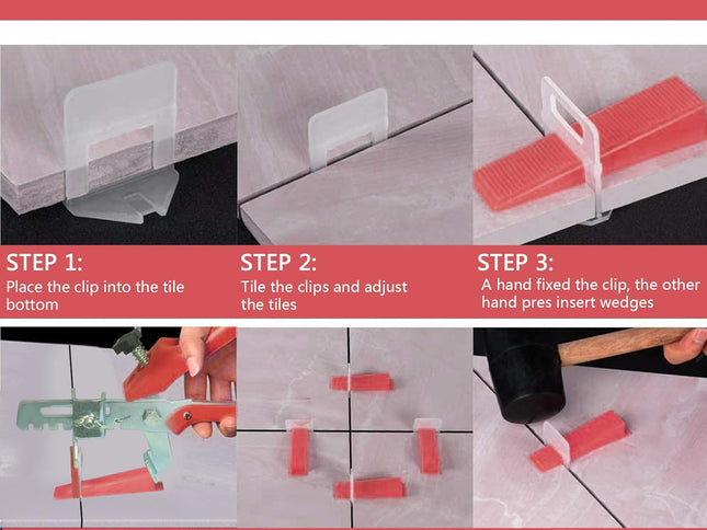 Tile Leveling Clamping Plier / Clips / Wedges