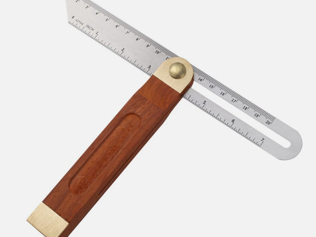 Sliding T-Bevel Square With Wooden Handle