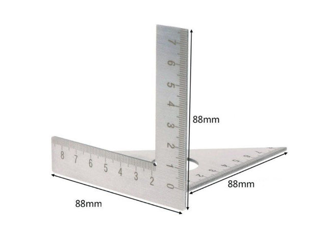 3D Try Square Ruler (Stainless Steel)