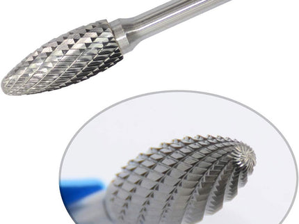 Flame Shape Carbide Burr (Double Cut) Type HX