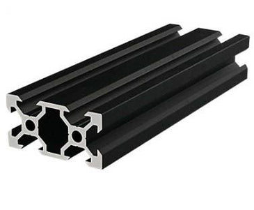 Aluminium Extrusion 20x40 V-Slot Black - 1000mm