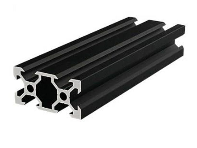 Aluminium Extrusion 20x40 V-Slot Black - 1000mm