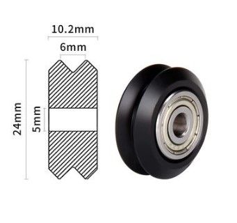 V-Wheel with Bearing