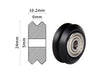 24mm OD / 5mm ID / 10.2mm Thick (V Grooved)