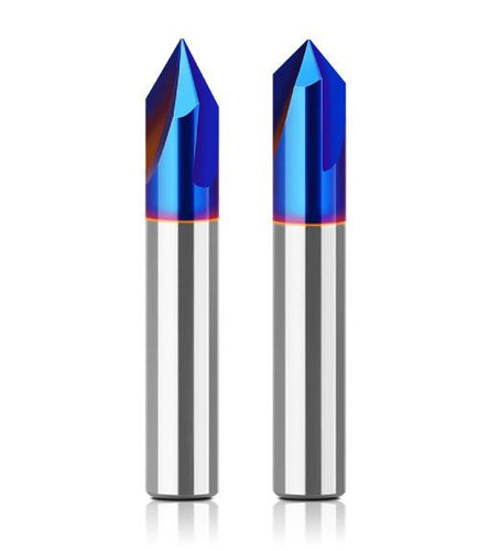 3-Flute Solid Carbide V-Groove Bit ( Nano Coating )