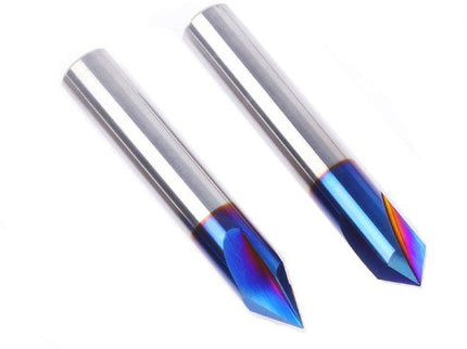 3-Flute Solid Carbide V-Groove Bit ( Nano Coating )