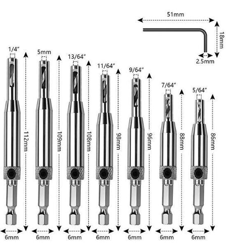 Self-Centering Vix Bit Set