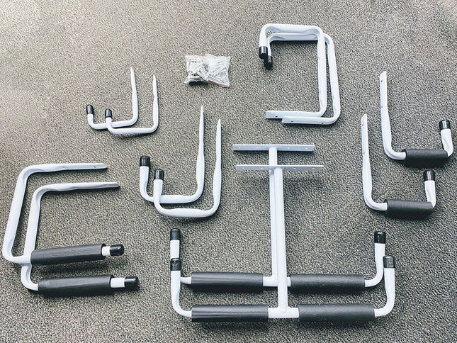 Wall & Overhead Storage Hooks (12pc Kit)