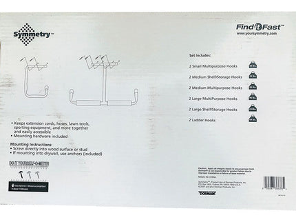 Wall & Overhead Storage Hooks (12pc Kit)