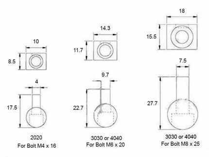 Whistle Connector for Aluminium Extrusions