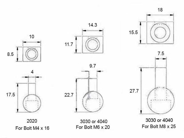 Whistle Connector for Aluminium Extrusions