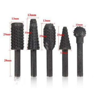 5pc Wood Carving Burr Set