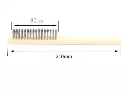 Wood Handle Stainless Steel Wire Brush