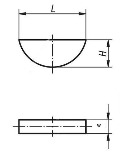 Woodruff Key (Metric)